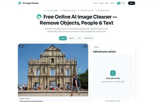 AI Image Cleaner preview
