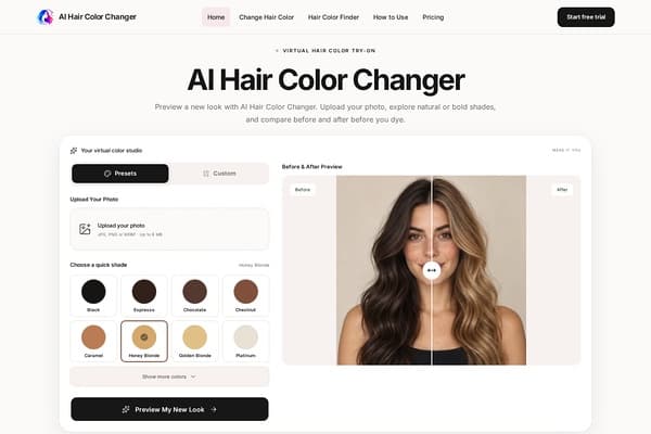 AI Hair Color Changer screenshot