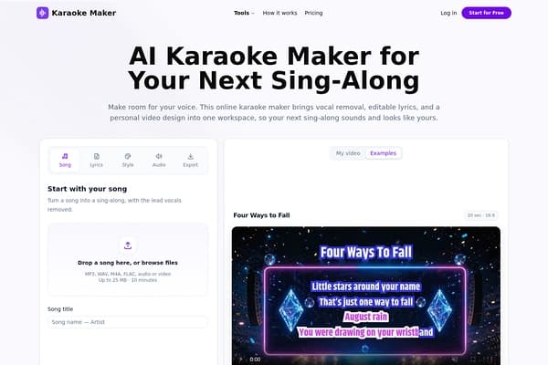 AI Karaoke Maker screenshot