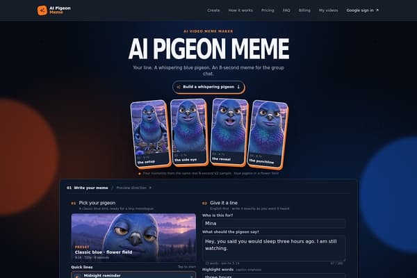AI Pigeon Meme screenshot