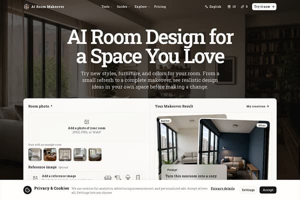 AI Room Makeover screenshot