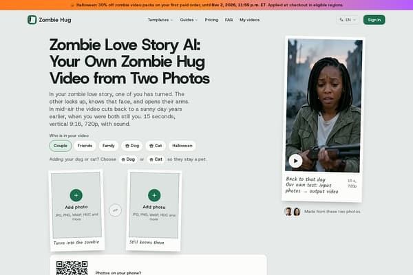 Zombie Love Story AI preview
