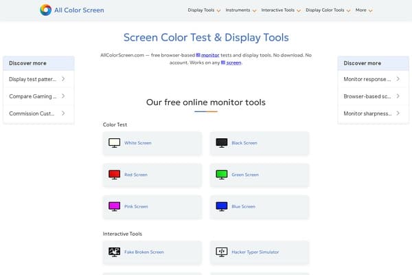 All Color Screen screenshot