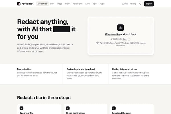 AnyRedact screenshot