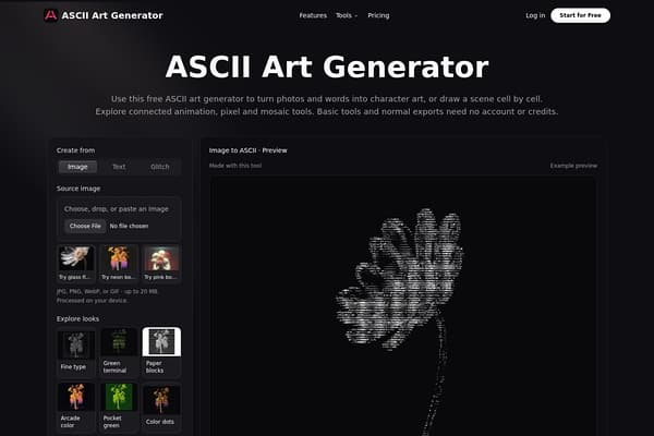 ASCII Art Generator preview
