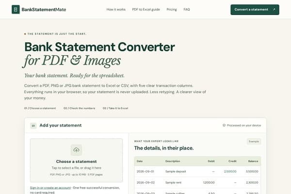 BankStatementMate screenshot