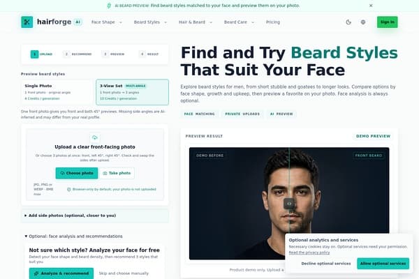 Beard Styles for Men by Hairforge screenshot