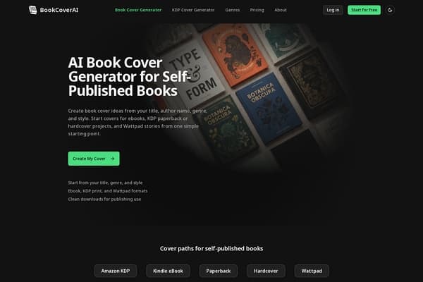 BookCoverAI preview