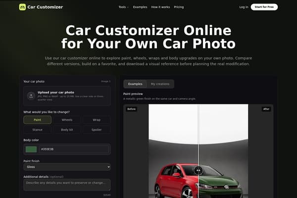Car Customizer Online screenshot