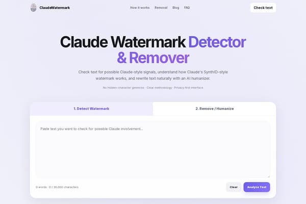 Claude Watermark Detector & Remover preview