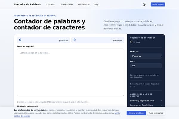 Contador de Palabras screenshot