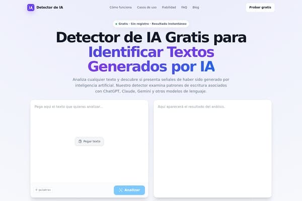 Detector de IA Gratis preview