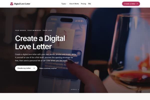 Digital Love Letter screenshot