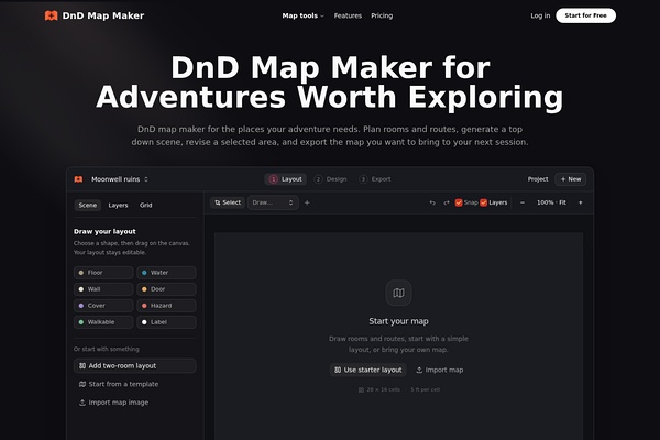 DnD Map Maker preview