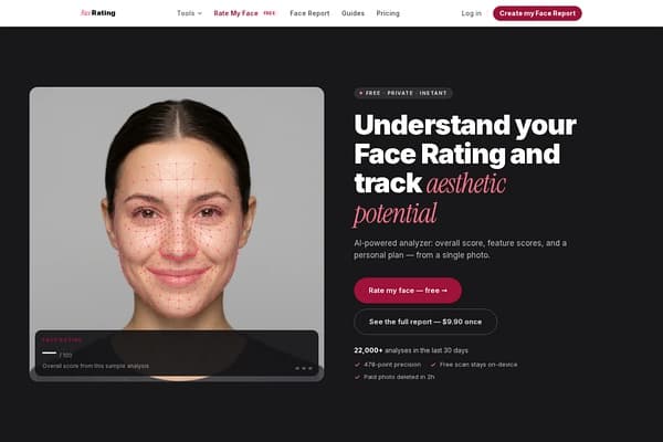 AI Face Rating preview