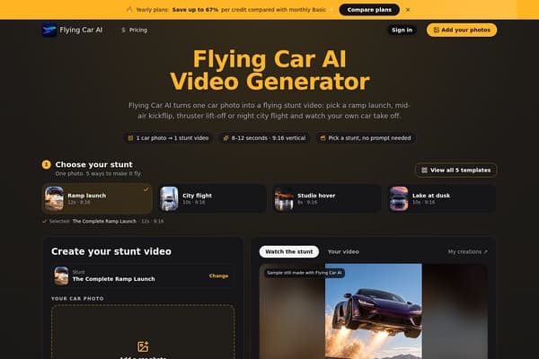 Flying Car AI screenshot