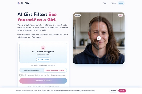 GirlFilter preview