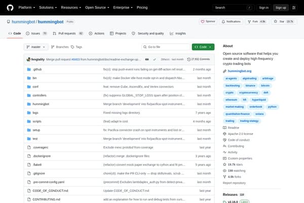 hummingbot screenshot