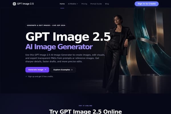GPT Image 2.5 AI Image Generator screenshot