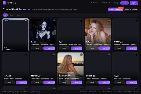 HeyAIBuddy screenshot