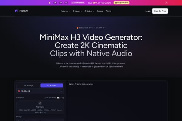 MiniMax H3 Video Generator by Hiluo AI preview