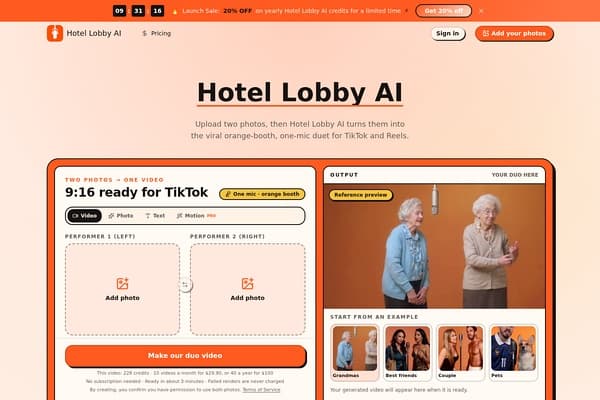 Hotel Lobby AI preview