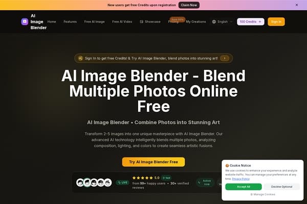 AI Image Blender screenshot