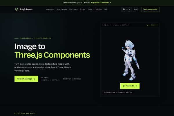 img2threejs screenshot