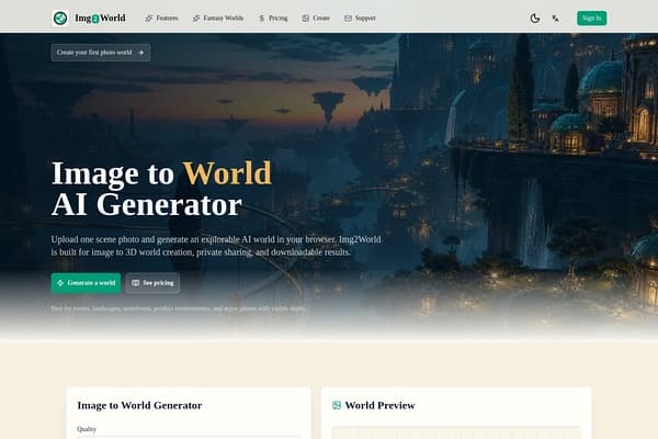 Img2World screenshot
