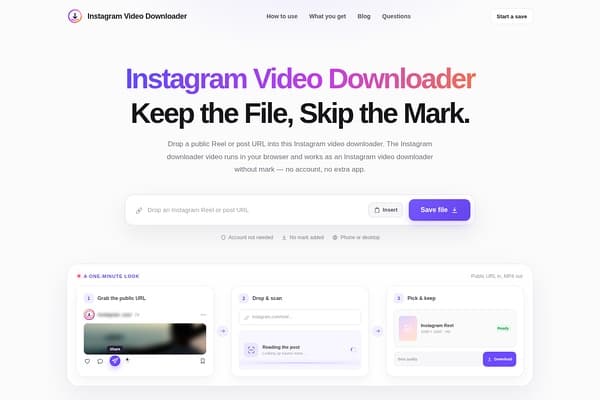 Instagram Video Downloader preview