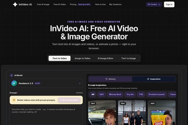 InVideo AI screenshot