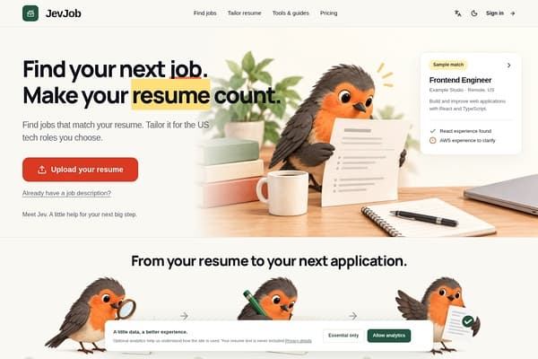 JevJob screenshot