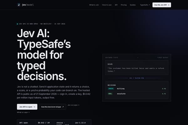Jev AI Model (TypeSafe) screenshot