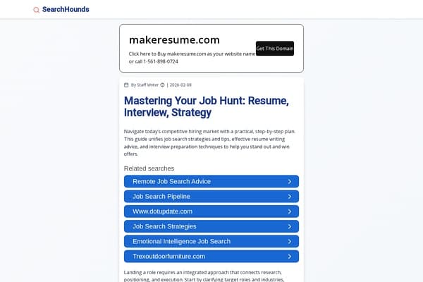 MakeResume screenshot
