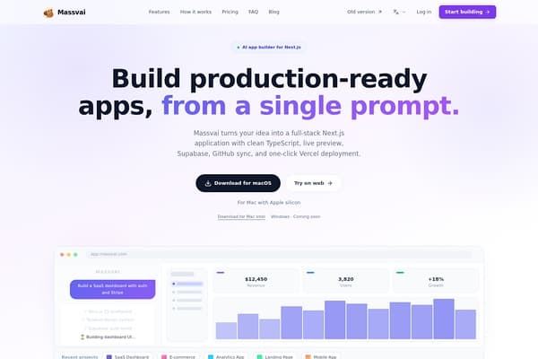Massvai screenshot