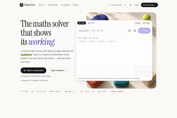 Maths Solver screenshot