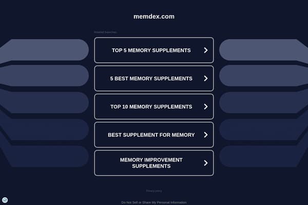 Memdex screenshot