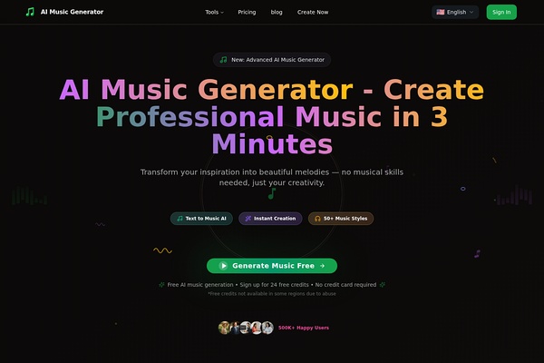 AI Music Generator screenshot