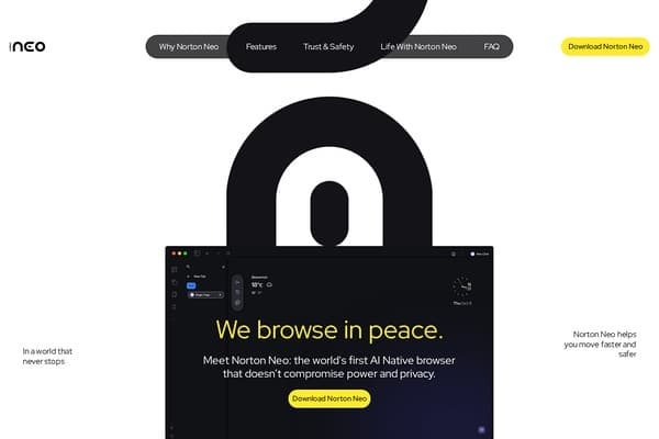 Norton Neo Browser preview
