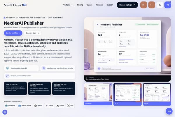 NextlerAI Publisher preview