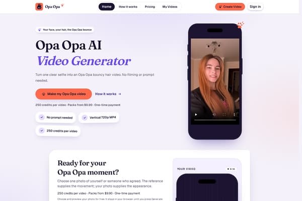 Opa Opa AI Video Generator preview