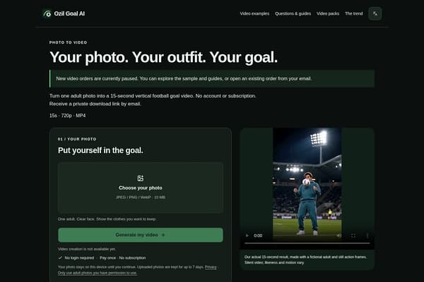 Ozil Goal AI screenshot