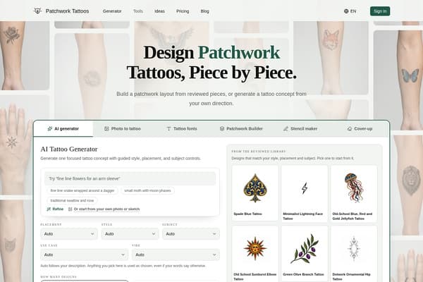 Patchwork Tattoos preview
