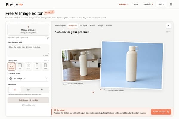 PicOnTap screenshot