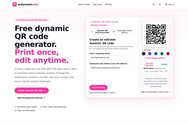 QRDynamic screenshot