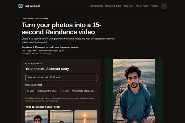 Raindance AI Video Generator preview