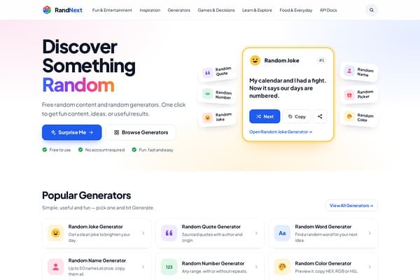RandNext screenshot