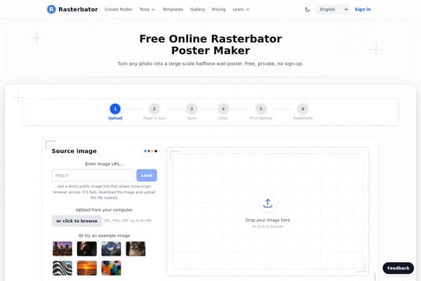 Rasterbator screenshot