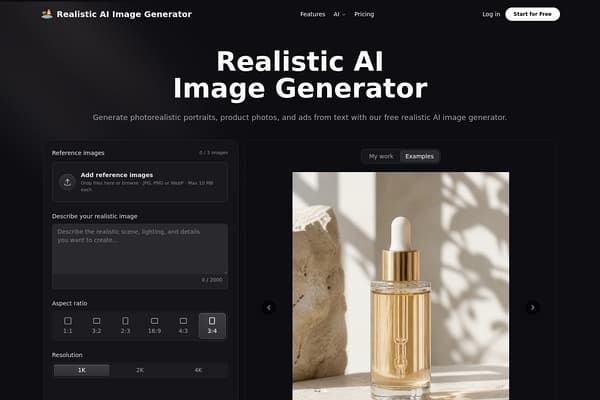 Realistic AI Image Generator preview