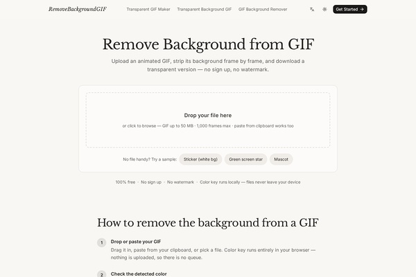 Remove Background from GIF screenshot